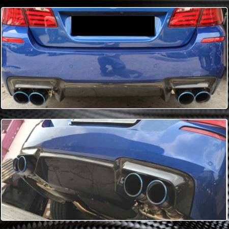 BMW 5 Series F10 M5 2011-2016 Rear Bumper Diffuser Carbon Fiber-Ahacarbon
