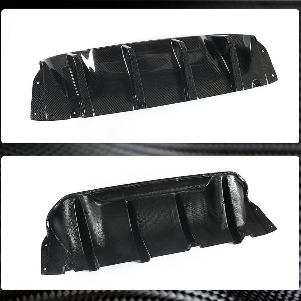 BMW 5 Series F90 M5 Pre-LCI 2018-2020 Rear Bumper Diffuser Lip Carbon Fiber-Ahacarbon