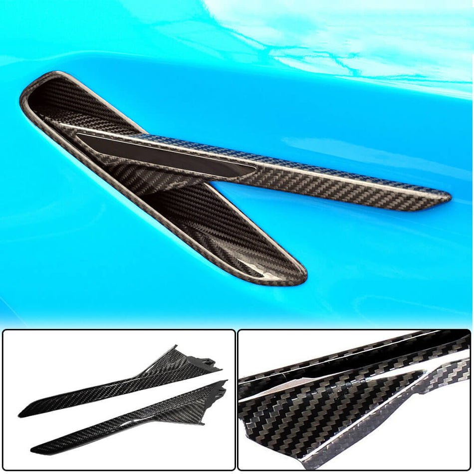BMW 5 Series F90 M5 Pre-LCI 2018-2020 Side Air Fender Vents Dry Carbon Fiber-Ahacarbon