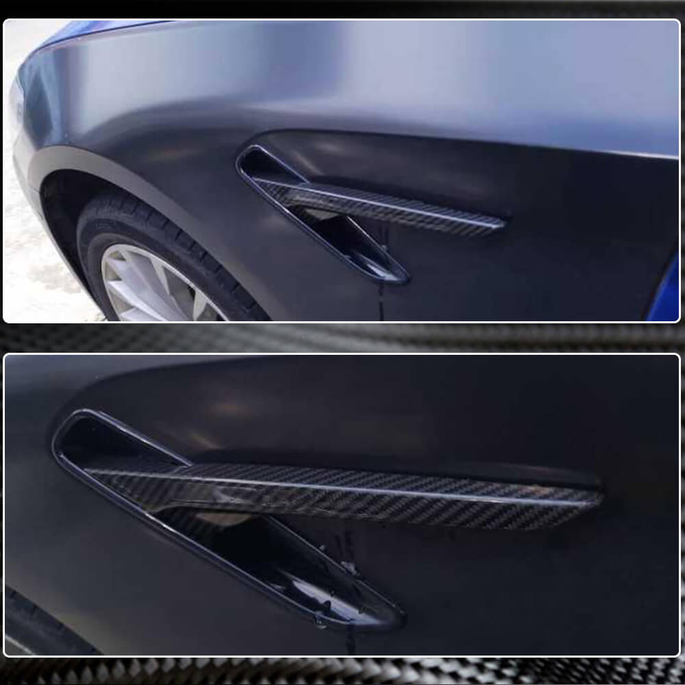 BMW 5 Series F90 M5 Pre-LCI 2018-2020 Side Air Fender Vents Dry Carbon Fiber-Ahacarbon