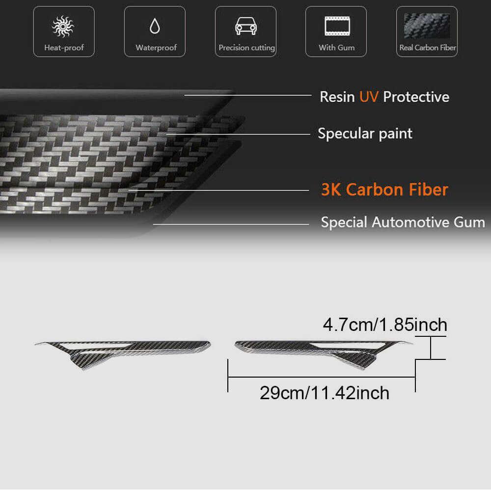 BMW 5 Series F90 M5 Pre-LCI 2018-2020 Side Air Fender Vents Dry Carbon Fiber-Ahacarbon
