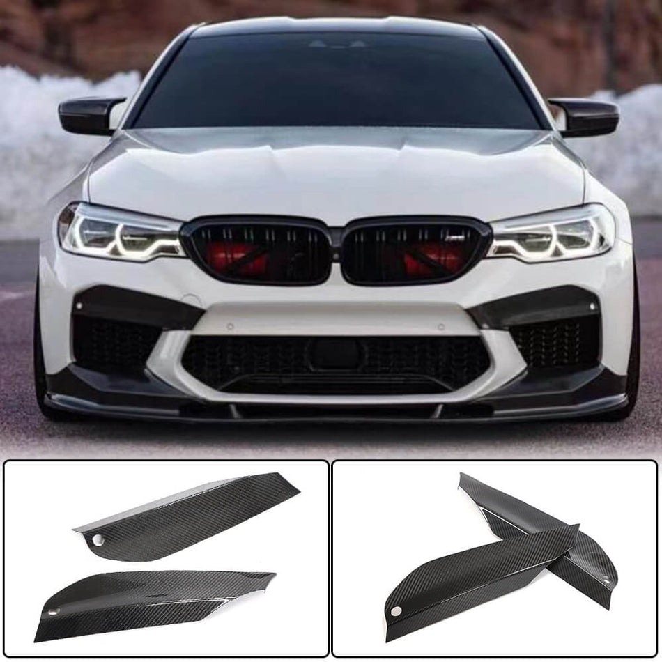 BMW 5 Series F90 M5 Pre-LCI 2018-2020 Fog Light Covers Dry Carbon Fiber-Ahacarbon