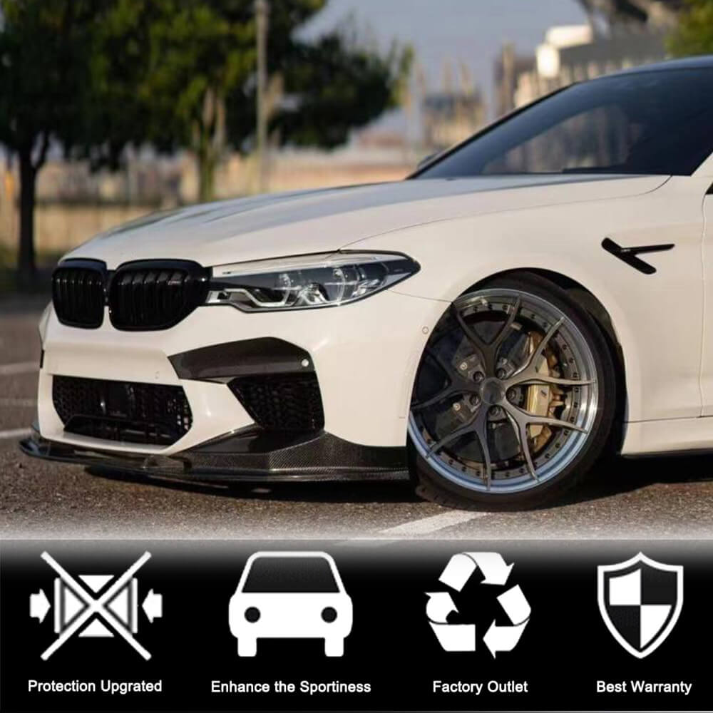 BMW 5 Series F90 M5 Pre-LCI 2018-2020 Fog Light Covers Dry Carbon Fiber-Ahacarbon
