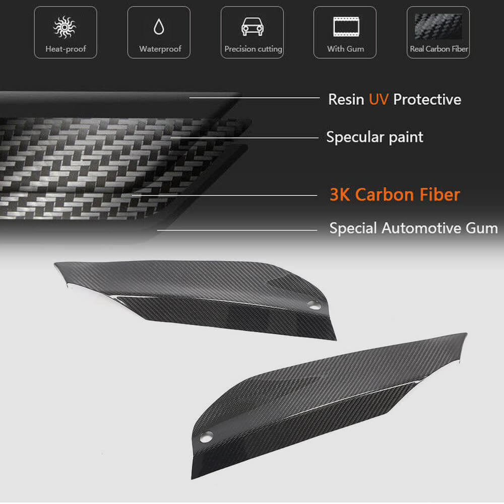 BMW 5 Series F90 M5 Pre-LCI 2018-2020 Fog Light Covers Dry Carbon Fiber-Ahacarbon