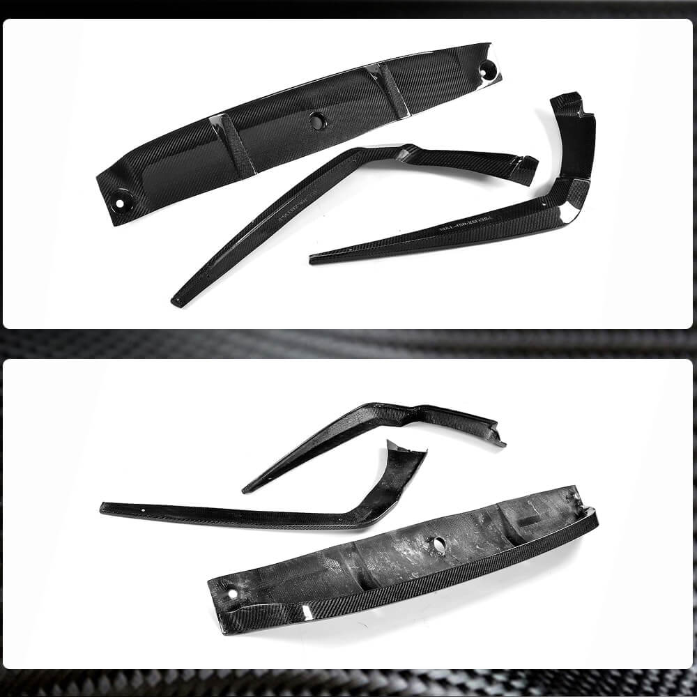 BMW 5 Series G30 Pre-LCI 2017-2019 Rear Bumper Diffuser Carbon Fiber-Ahacarbon