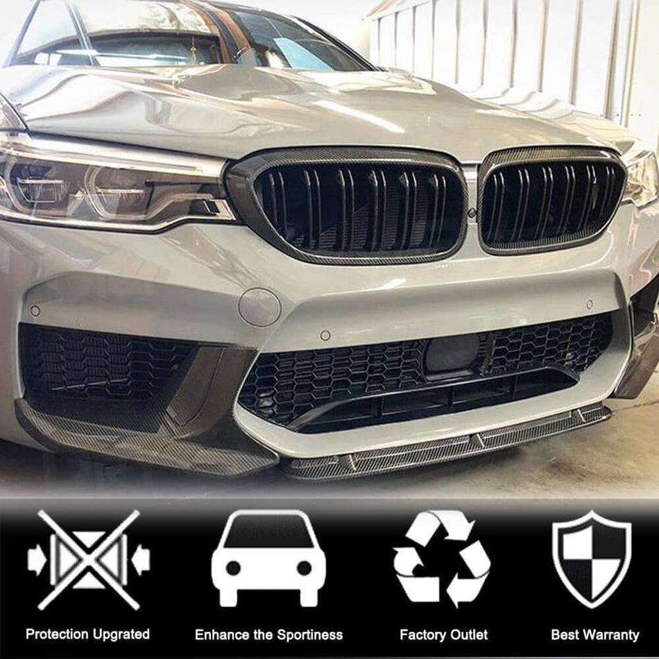 BMW 5 Series G30 520i 530i 540i M550i F90 M5 Pre-LCI 2017-2020 Front Grille Carbon Fiber-Ahacarbon