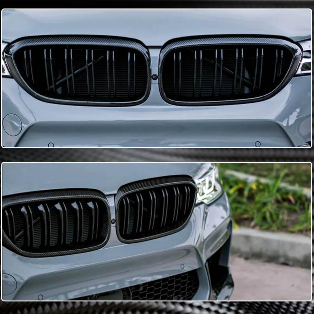 BMW 5 Series G30 520i 530i 540i M550i F90 M5 Pre-LCI 2017-2020 Front Grille Carbon Fiber-Ahacarbon