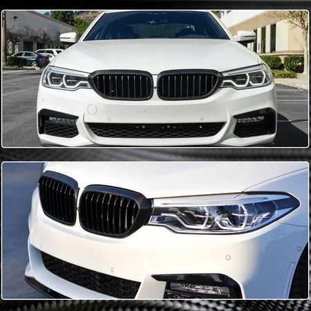 BMW 5 Series G30 520i 530i 540i M550i F90 M5 Pre-LCI 2017-2020 Front Grille Carbon Fiber-Ahacarbon