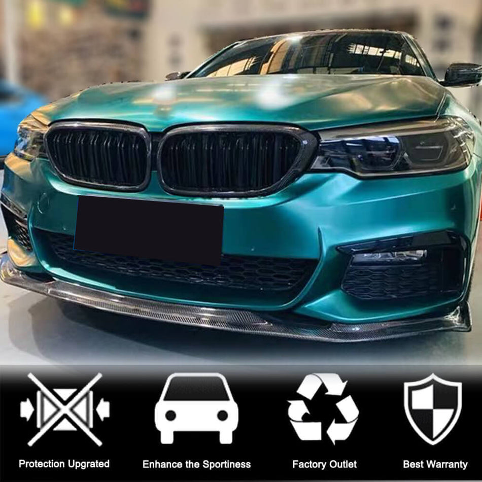 BMW 5 Series G30 F90 M5 Pre-LCI 2017-2020 Front Grille Carbon Fiber-Ahacarbon