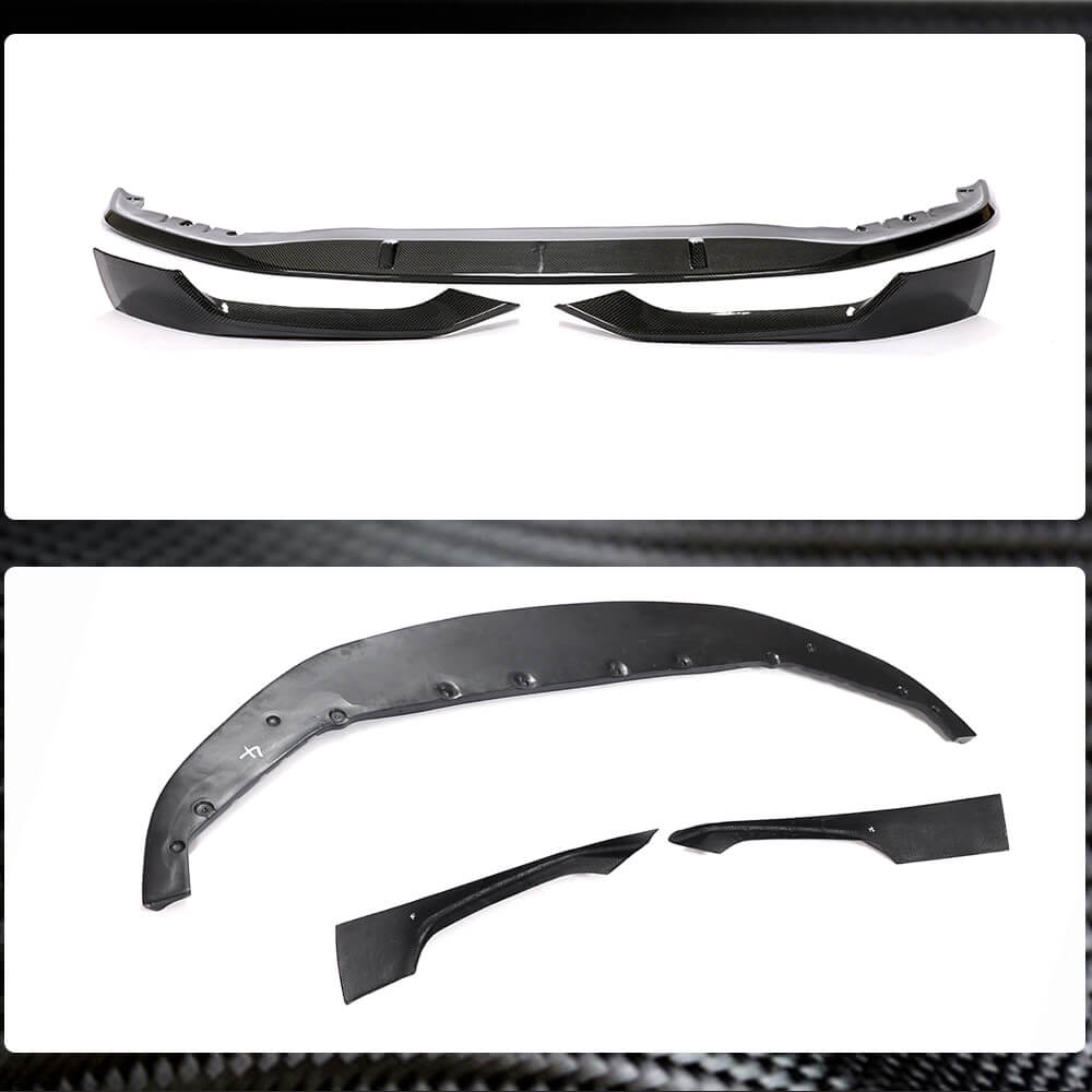 BMW 5 Series G30 G31 LCI 2021UP Carbon Fiber Front Bumper Lip-Ahacarbon