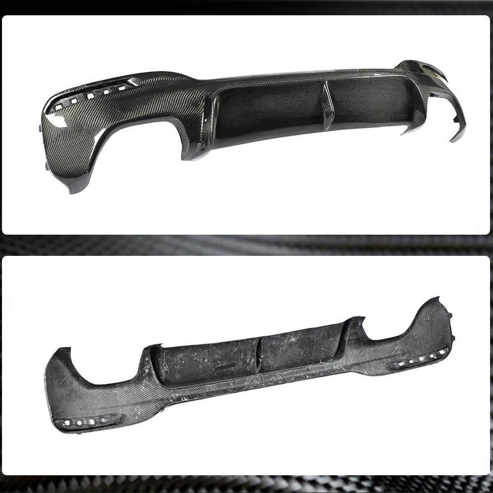 BMW 5 Series G30 520i 530i 540i M Sport M550i 2017-2020 Rear Bumper Diffuser Carbon Fiber-Ahacarbon