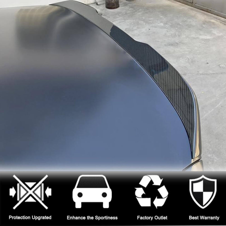BMW 5 Series G30 F90 M5 2017-2023 Rear Trunk Spoiler Carbon Fiber-Ahacarbon
