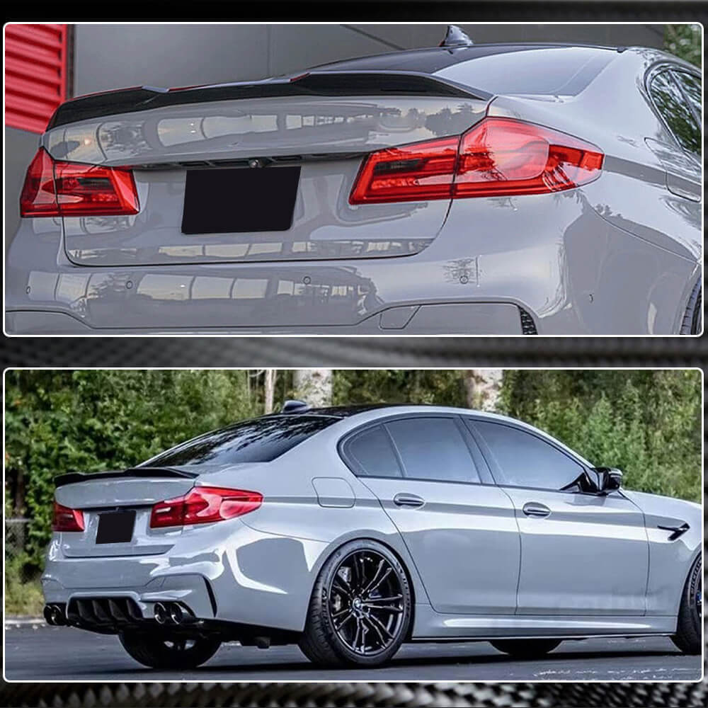 BMW 5 Series G30 F90 M5 2017-2023 Rear Trunk Spoiler Carbon Fiber-Ahacarbon