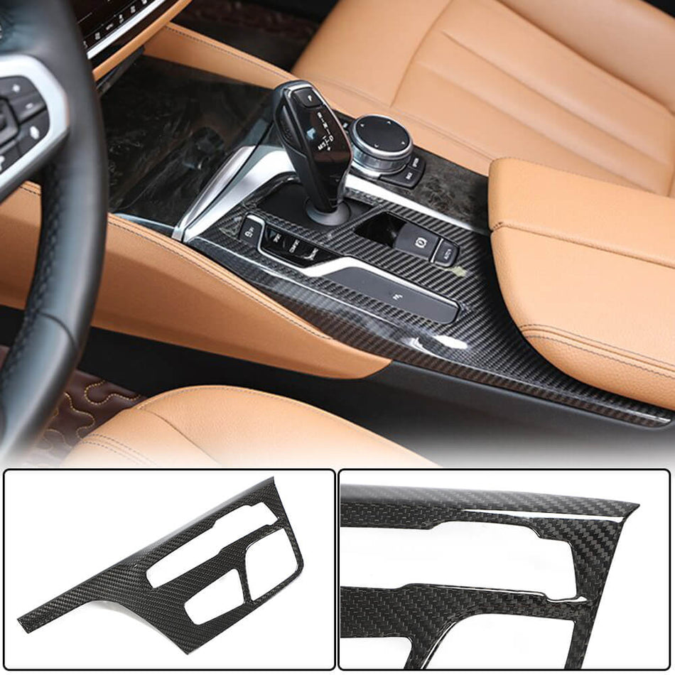BMW 5 Series G30 F90 Pre-LCI 2017-2020 Interior Center Trims Dry Carbon Fiber-Ahacarbon