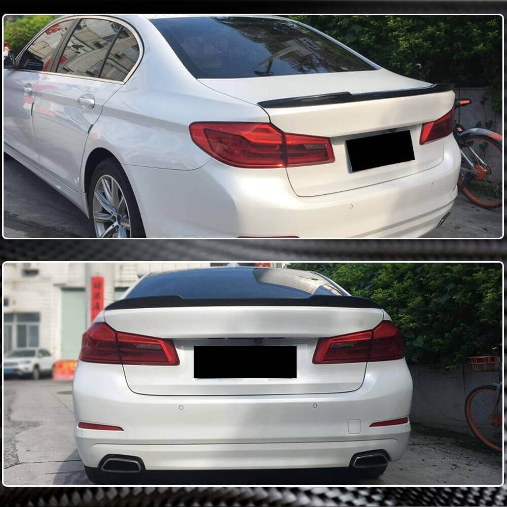 BMW 5 Series G30 F90 M5 2017-2023 Rear Trunk Spoiler Carbon Fiber-Ahacarbon