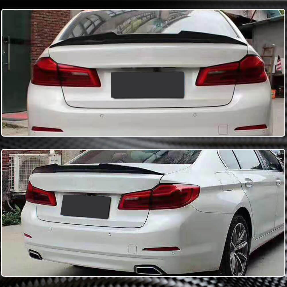 BMW 5 Series G30 F90 M5 520i 530i 540i 2017-2023 Carbon Fiber Rear Trunk Spoiler-Ahacarbon