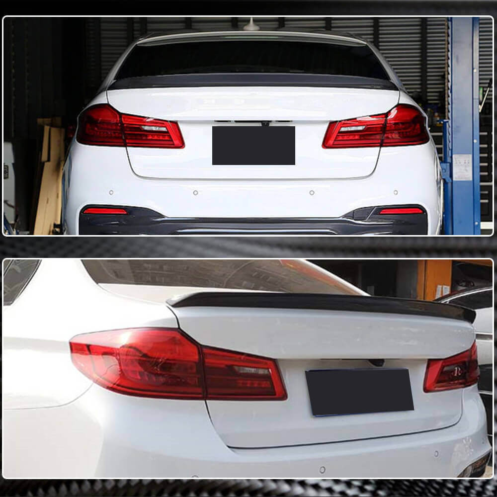 BMW 5 Series G30 F90 2017-2023 Rear Trunk Spoiler Carbon Fiber/FRP-Ahacarbon