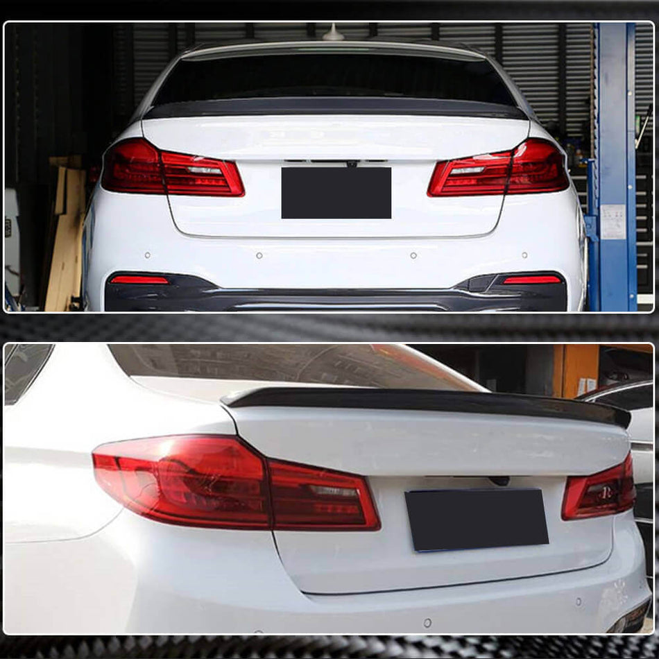 BMW 5 Series G30 F90 2017-2023 Rear Trunk Spoiler Carbon Fiber/FRP-Ahacarbon