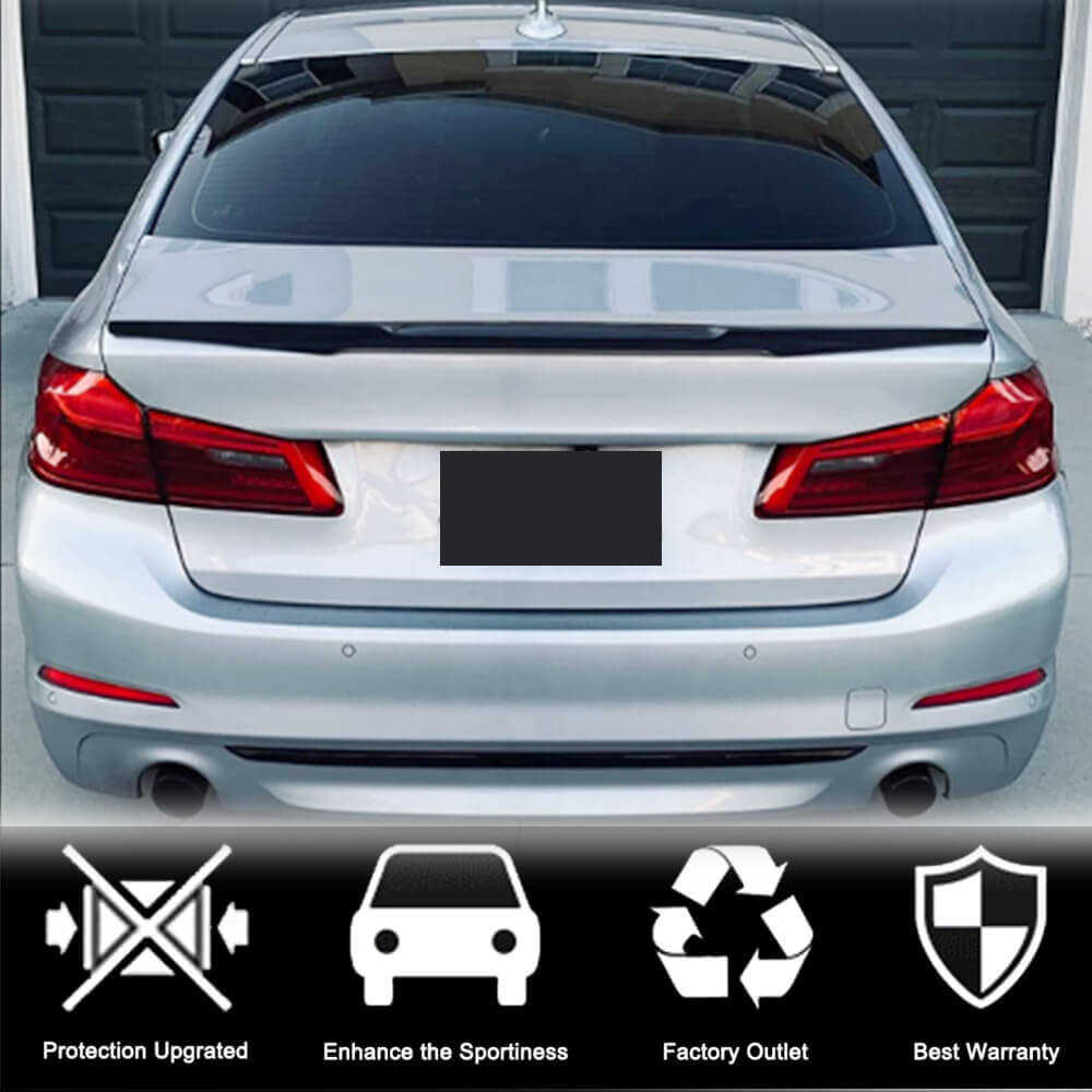 BMW 5 Series G30 F90 M5 2017-2023 Rear Trunk Spoiler Carbon Fiber-Ahacarbon