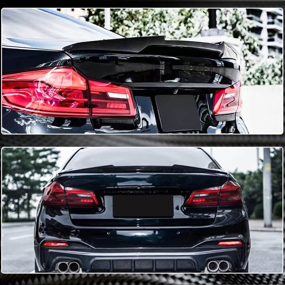 BMW 5 Series G30 F90 M5 2017-2023 Rear Trunk Spoiler Carbon Fiber-Ahacarbon