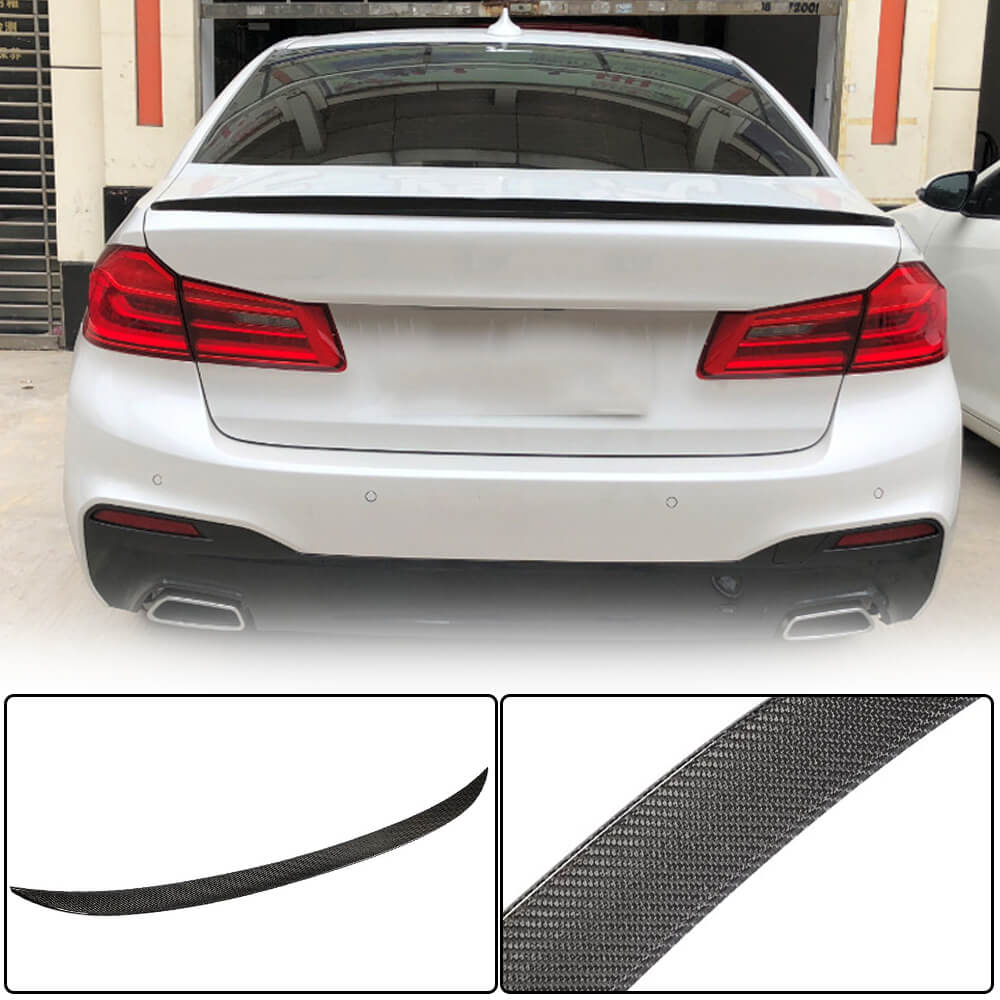 BMW 5 Series G30 F90 M5 2017-2023 Rear Trunk Spoiler Carbon Fiber-Ahacarbon
