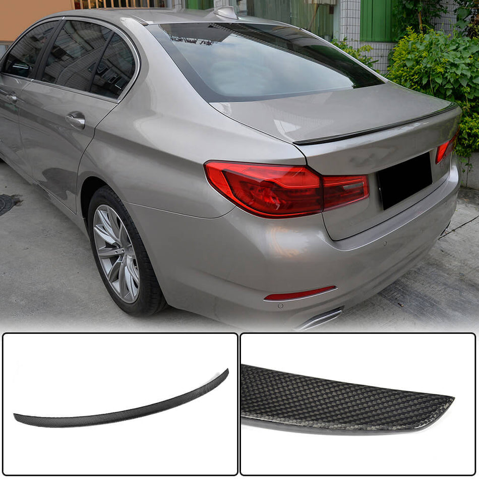 BMW 5 Series G30 F90 M5 2017-2023 Rear Trunk Spoiler Carbon Fiber/FRP-Ahacarbon