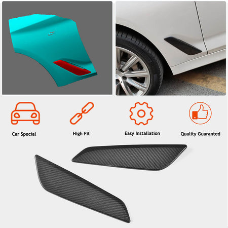 BMW 5 Series G30 G31 2017-2020 Side Air Vents Dry Carbon Fiber-Ahacarbon