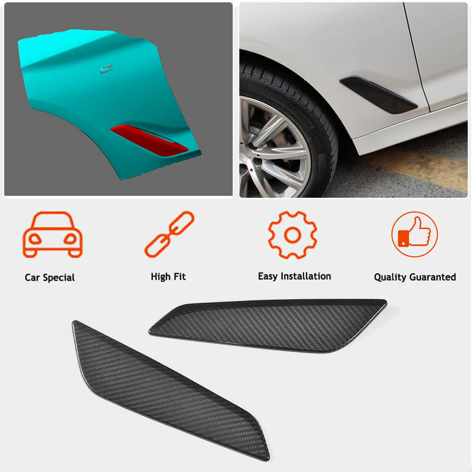 BMW 5 Series G30 G31 2017-2020 Side Air Vents Dry Carbon Fiber-Ahacarbon
