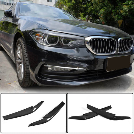 BMW 5 Series G30 G31 520i 530i 540i M550i F90 M5 2017-2020 Headlight Lamp Eyelid Eyebrows Dry Carbon Fiber-Ahacarbon