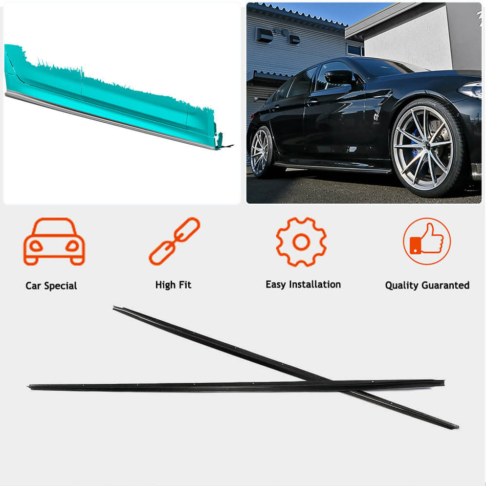 BMW 5 Series G30 M Sport F90 M5 Pre-LCI 2017-2020 Side Skirts Carbon Fiber-Ahacarbon