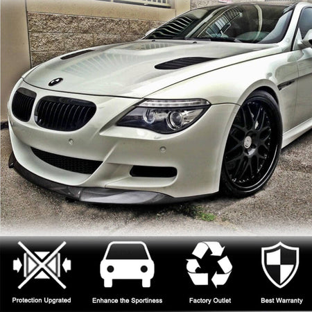 BMW 6 Series E63 E64 M6 2006-2010 Front Bumper Lip Carbon Fiber-Ahacarbon
