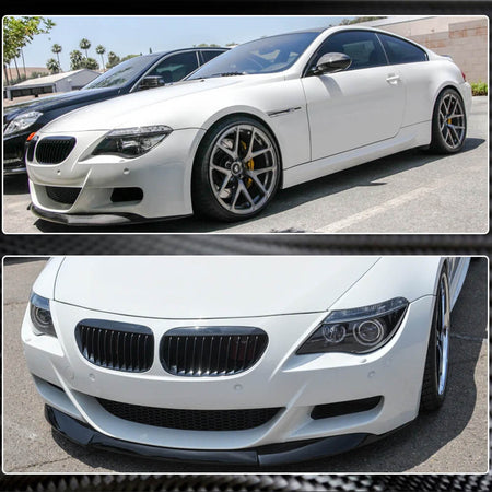 BMW 6 Series E63 E64 M6 2006-2010 Front Bumper Lip Carbon Fiber-Ahacarbon