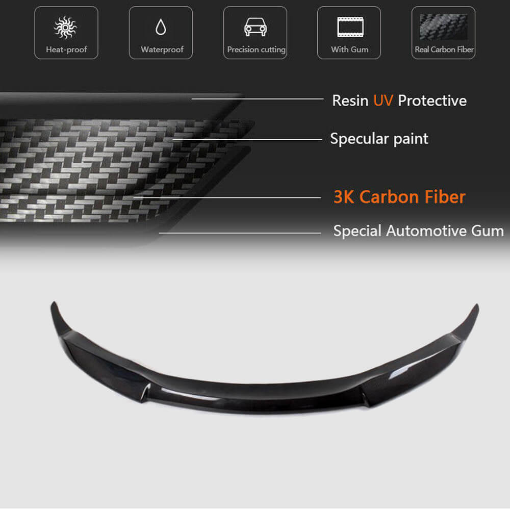 BMW 6 Series E63 E64 M6 2006-2010 Front Bumper Lip Carbon Fiber-Ahacarbon