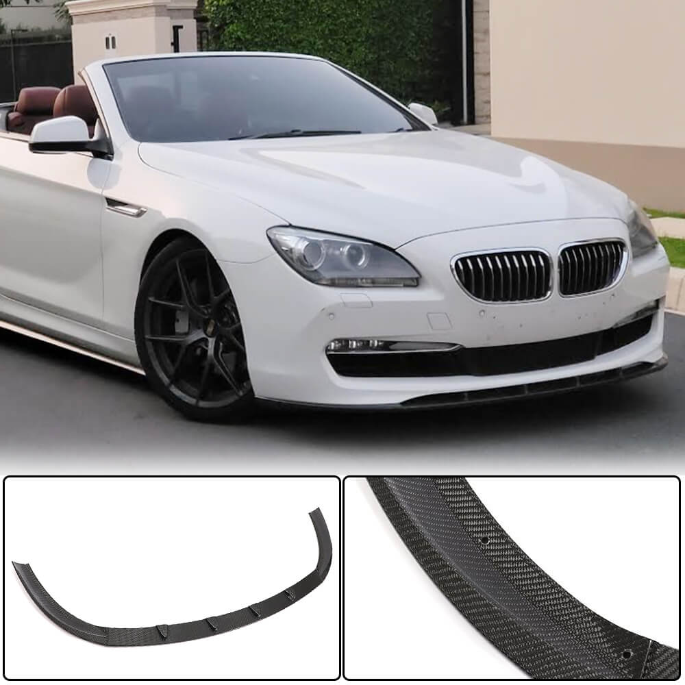BMW 6 Series F06 F12 F13 640i 650i 2011-2014 Front Bumper Lip Carbon Fiber/FRP-Ahacarbon