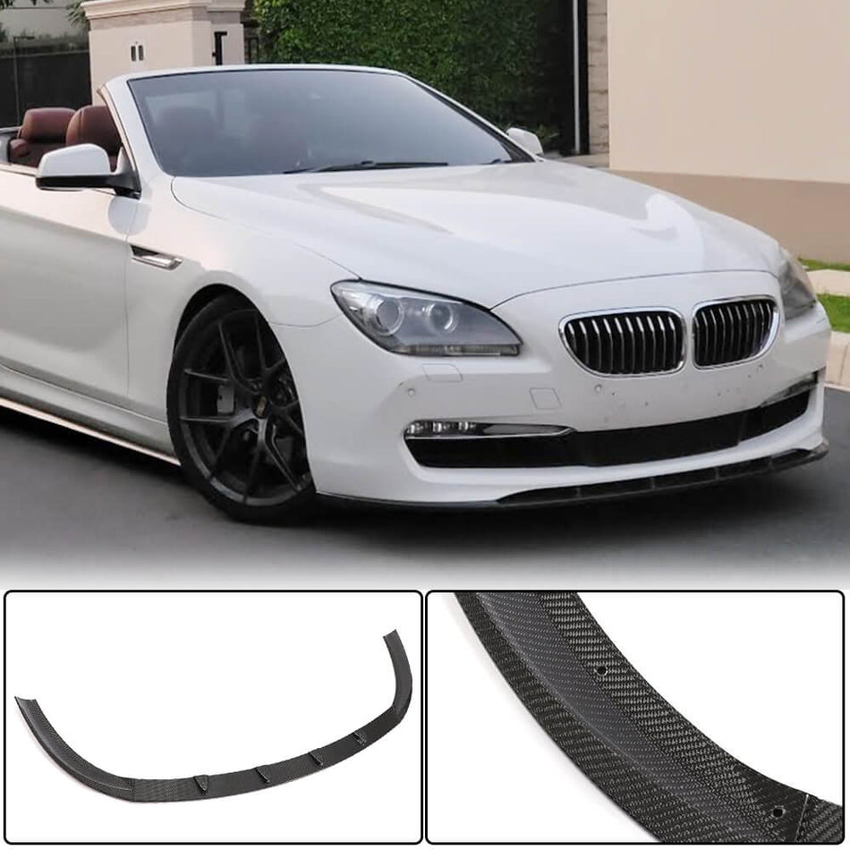 BMW 6 Series F06 F12 F13 640i 650i 2011-2014 Front Bumper Lip Carbon Fiber/FRP-Ahacarbon