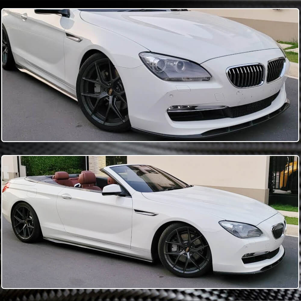 BMW 6 Series F06 F12 F13 640i 650i 2011-2014 Front Bumper Lip Carbon Fiber/FRP-Ahacarbon