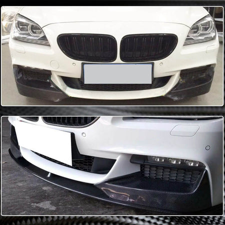 BMW 6 Series F06 F12 F13 640i 650i M Sport 2013-2018 Front Bumper Splitters Carbon Fiber-Ahacarbon