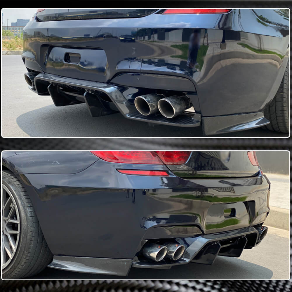 BMW 6 Series F06/F12/F13 M6 2013-2018 Rear Bumper Diffuser Carbon Fiber/FRP-Ahacarbon