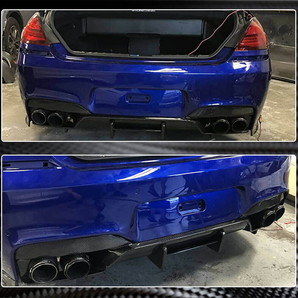 BMW 6 Series F06/F12/F13 M6 2013-2018 Rear Bumper Diffuser Carbon Fiber/FRP-Ahacarbon