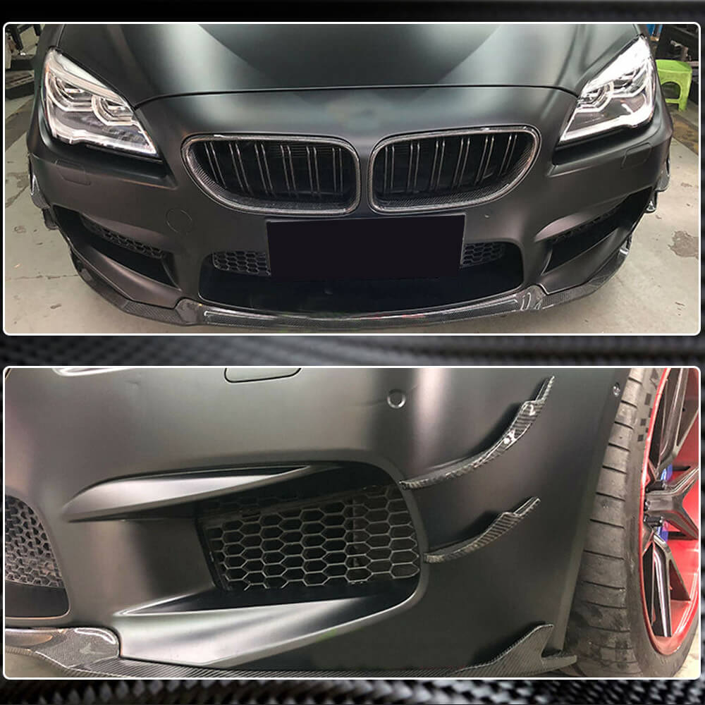 BMW 6 Series F06 F12 F13 M6 2013-2018 Front Bumper Vents Dry Carbon Fiber-Ahacarbon
