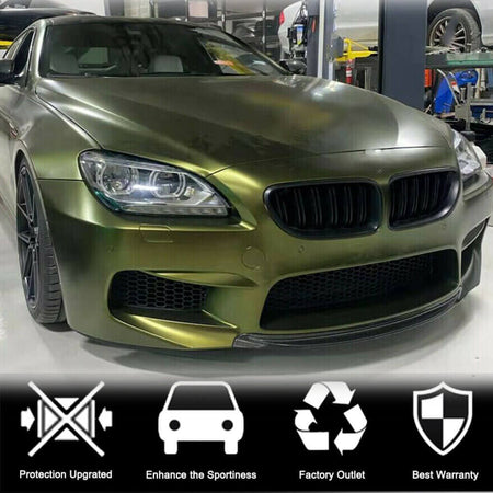 BMW 6 Series F06 F12 F13 M6 2013-2019 Front Bumper Lip Dry Carbon Fiber-Ahacarbon