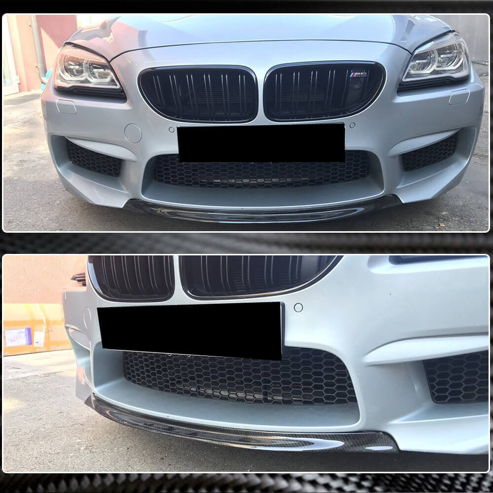 BMW 6 Series F06 F12 F13 M6 2013-2019 Front Bumper Lip Dry Carbon Fiber-Ahacarbon