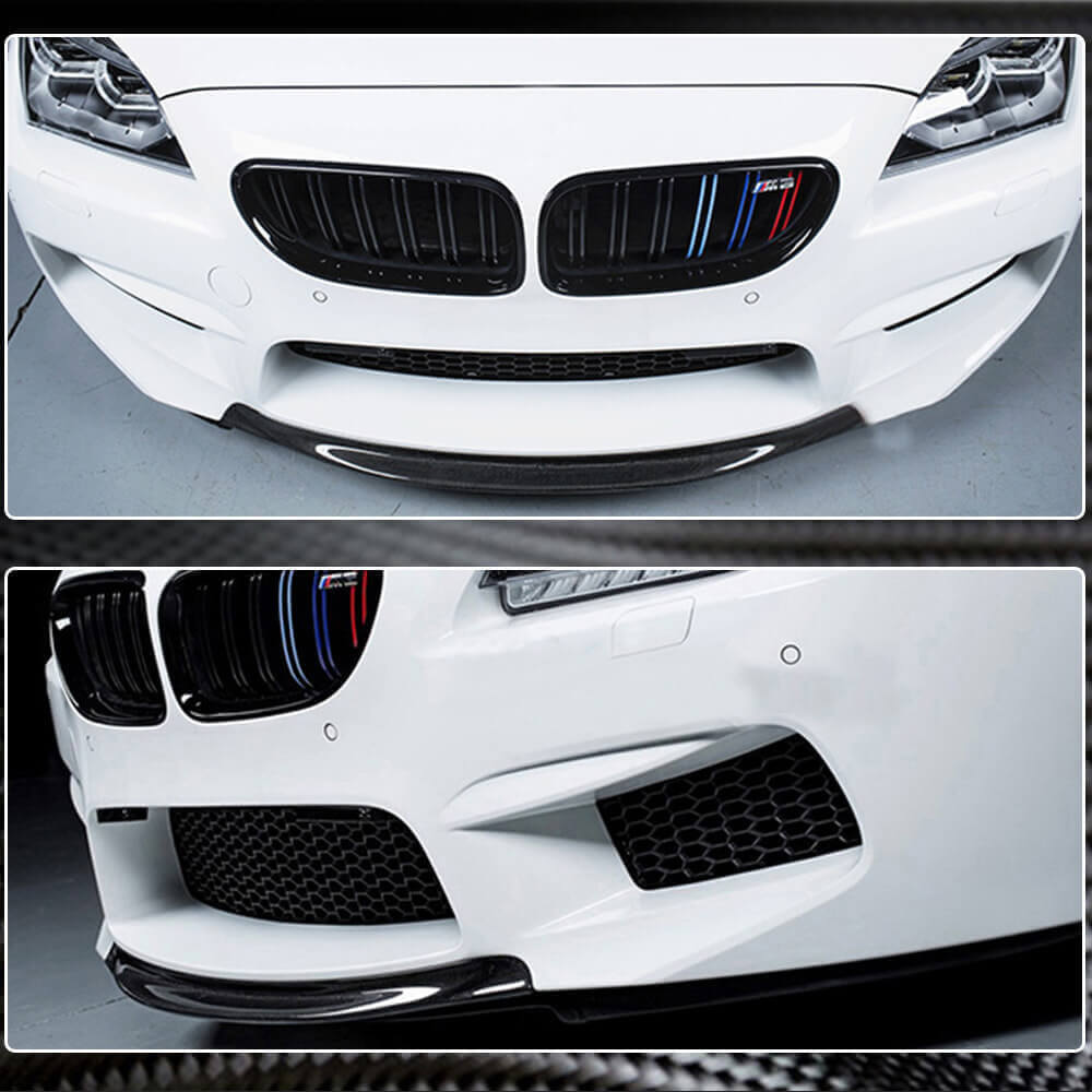 BMW 6 Series F06 F12 F13 M6 2013-2019 Front Bumper Lip Dry Carbon Fiber-Ahacarbon