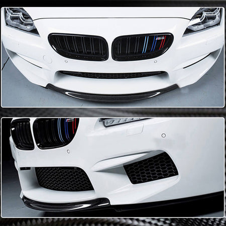 BMW 6 Series F06 F12 F13 M6 2013-2019 Front Bumper Lip Dry Carbon Fiber-Ahacarbon