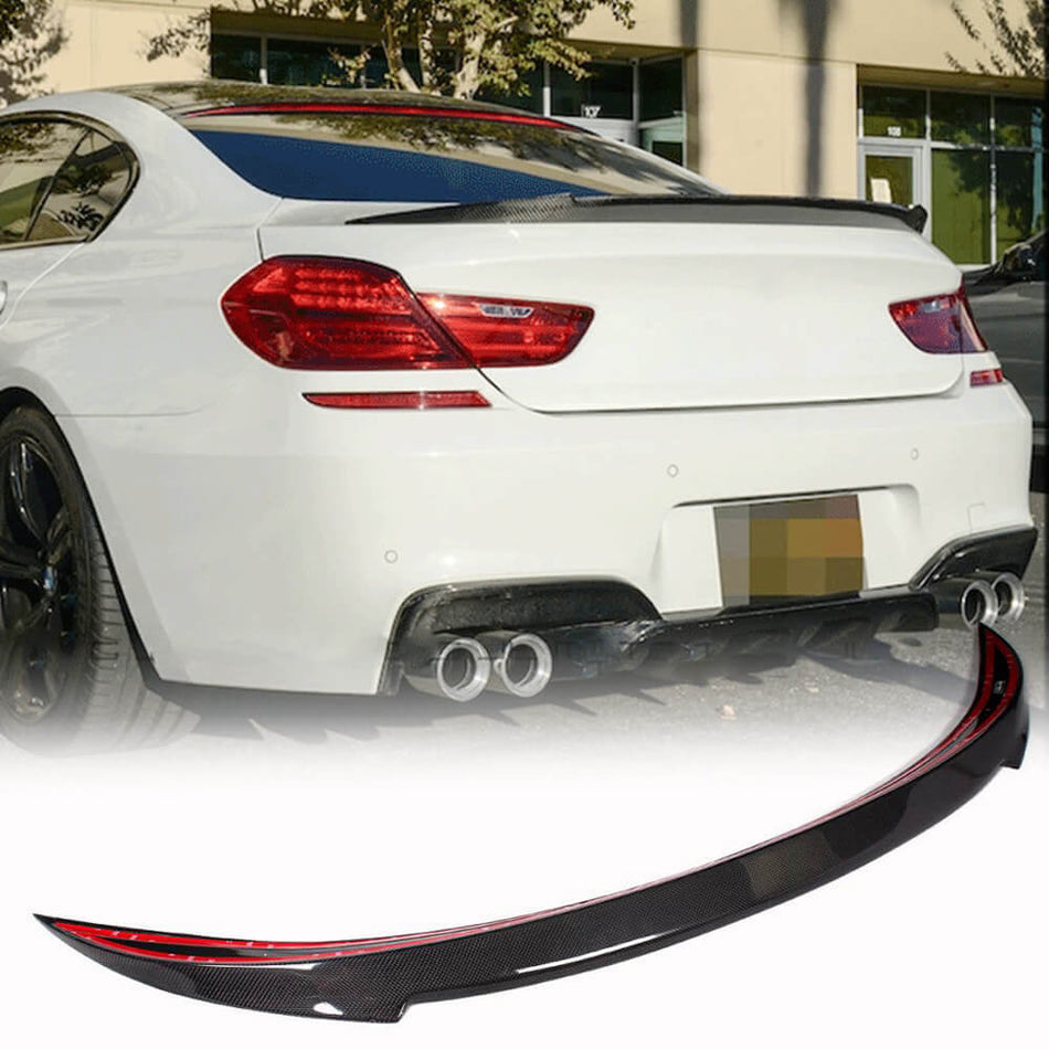 BMW 6 Series F06 F13 640i 650i M6 2013-2018 Rear Trunk Spoiler Carbon Fiber-Ahacarbon