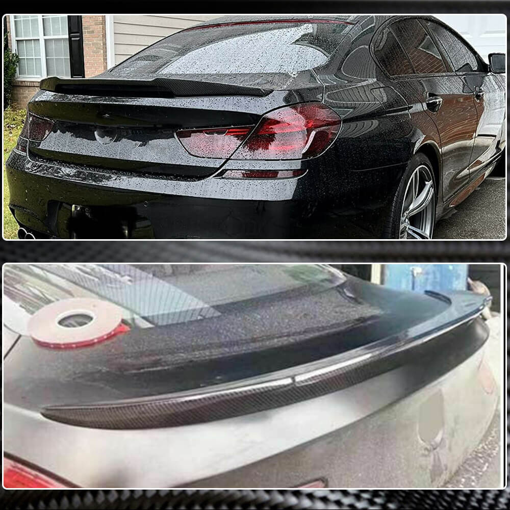 BMW 6 Series F06 F13 640i 650i M6 Coupe 2012-2018 Rear Trunk Spoiler Carbon Fiber/FRP-Ahacarbon