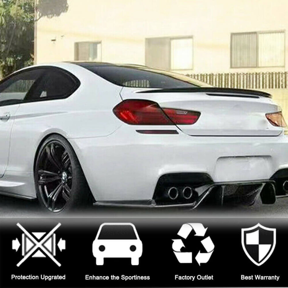 BMW 6 Series F06 F13 640i 650i M6 Coupe 2013-2018 Rear Trunk Spoiler Carbon Fiber-Ahacarbon