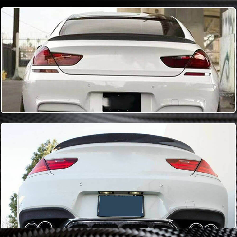 BMW 6 Series F06 F13 640i 650i M6 Coupe 2013-2018 Rear Trunk Spoiler Carbon Fiber-Ahacarbon