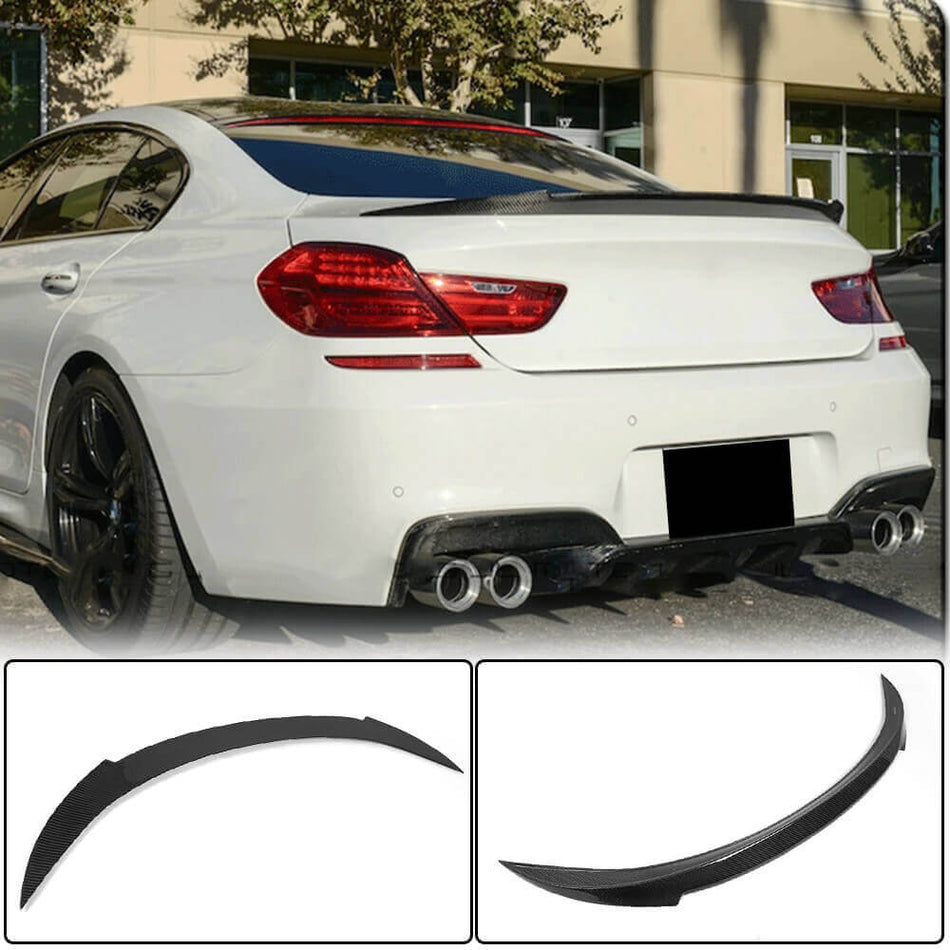 BMW 6 Series F06 F13 640i 650i M6 2013-2018 Rear Trunk Spoiler Carbon Fiber-Ahacarbon