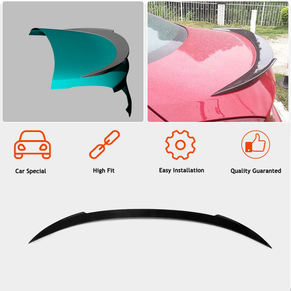BMW 6 Series F12 640i 650i M6 Convertible 2013-2018 Rear Trunk Spoiler Carbon Fiber/FRP-Ahacarbon